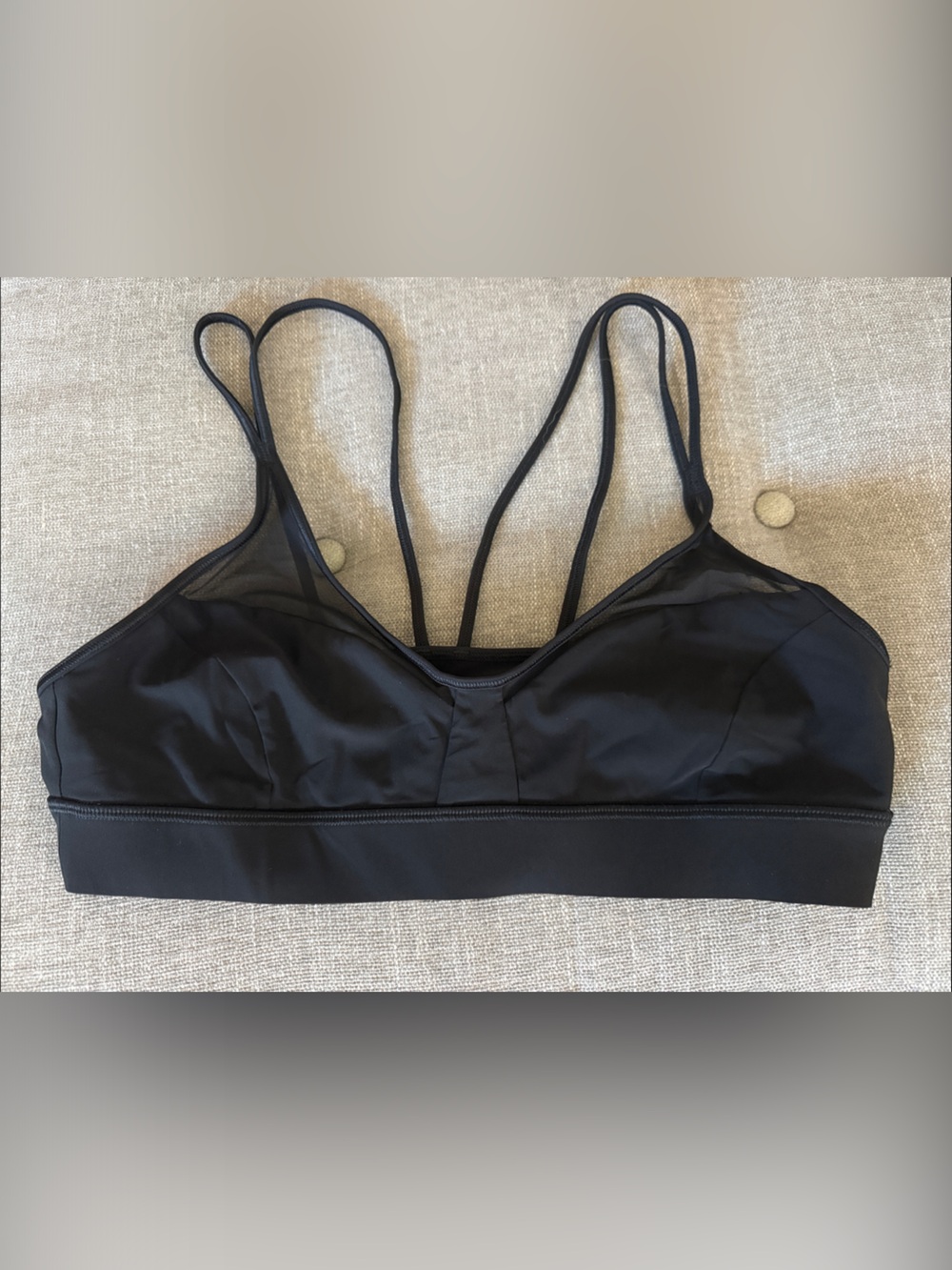 Anew Bra lululemon Black Strappy Sports Bra